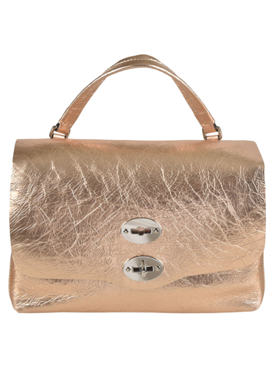 Shop Zanellato Postina Cortina Shoulder Bag In Gold Crystal