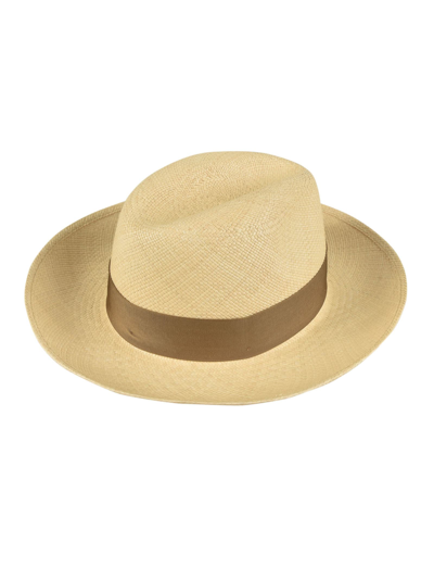 Shop Borsalino Woven Round Hat In 7149