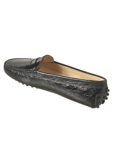 Shop Tod's Gommini Loafers In Black