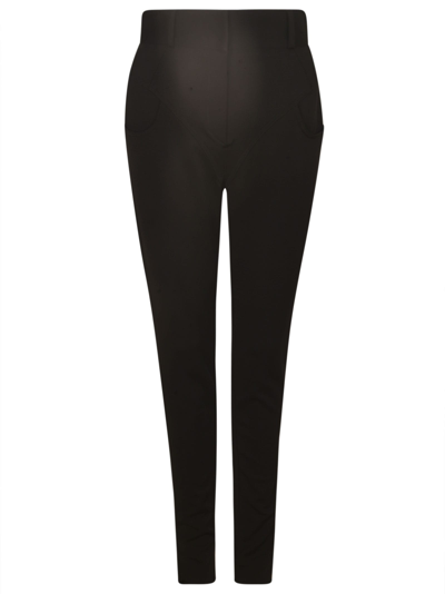 Shop Alessandro Vigilante High Waist Trousers In Black