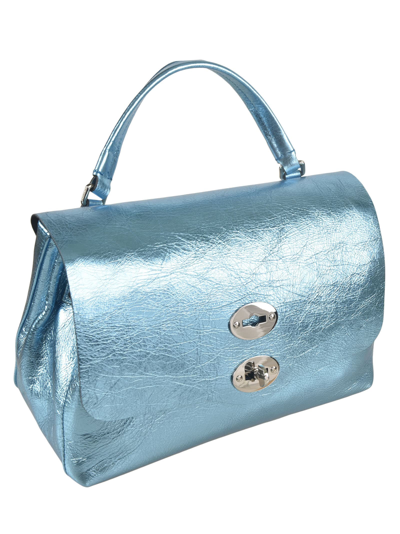 Shop Zanellato Postina Cortina Shoulder Bag In Blue