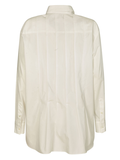 Shop Sacai Oversized Blouse In Off-white