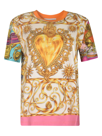 Shop Moschino Printed T-shirt In Multicolor