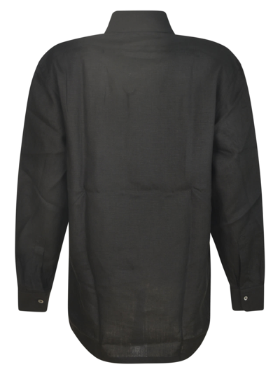 Setchu Scarfed Shirt In Black