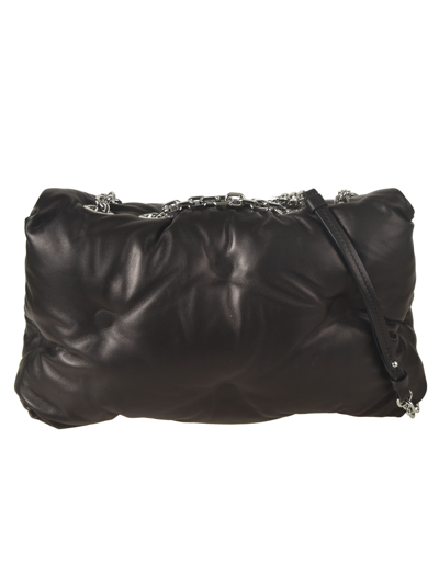 Shop Maison Margiela Glam Slam Logo Patched Shoulder Bag In T8013