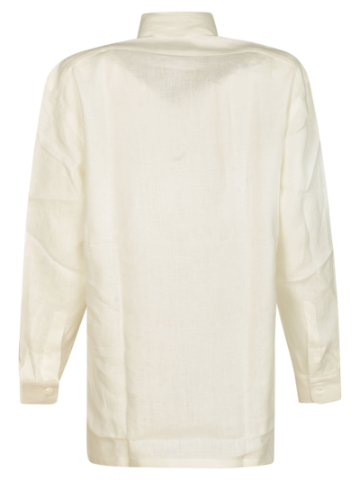Shop Setchu Scarfed Shirt In White