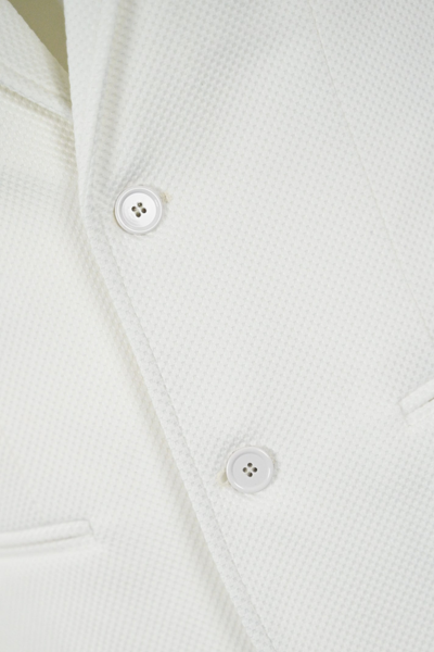 Shop Daniele Alessandrini Honeycomb Jacket In Bianco
