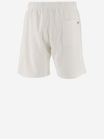 Shop Autry Cotton Short Pants With Logo In White