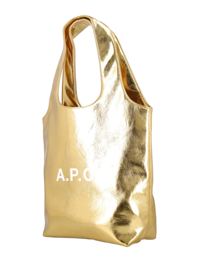 Shop Apc Ninon Small Tote Bag In Or