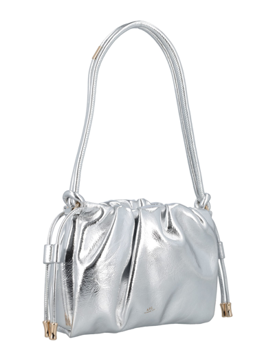 Shop Apc Ninon Shoulder Mini Bag In Silver