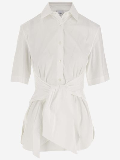 Shop Aspesi Cotton-blend Shirt In White
