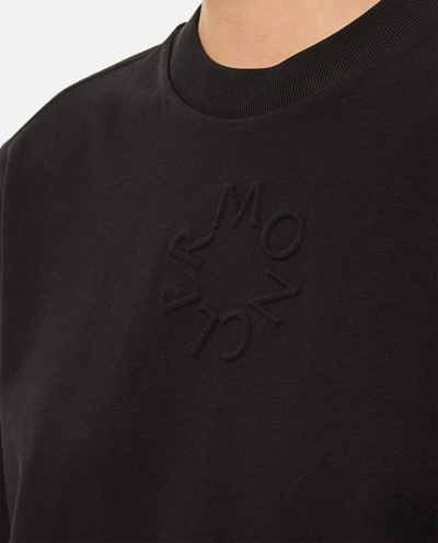 Shop Moncler Regular T-shirt In Black