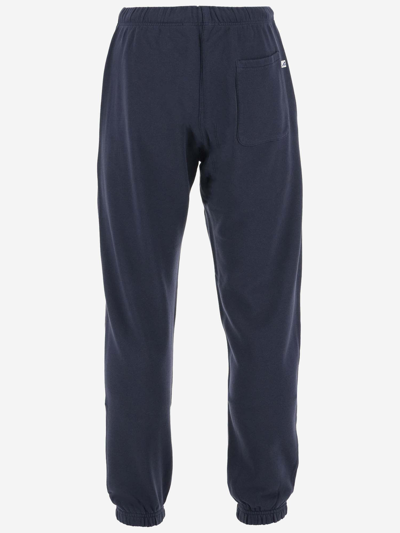 Shop Autry Cotton Jogging Pants With Logo In Blue
