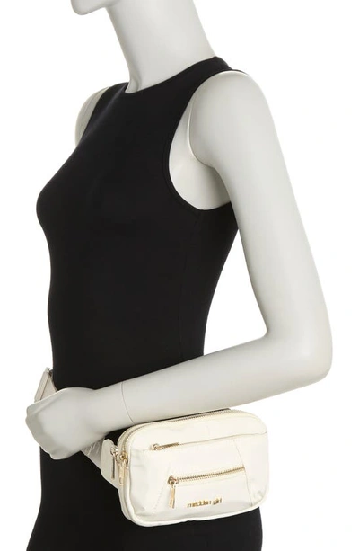 Shop Madden Girl Polyester Belt Bag In Cream