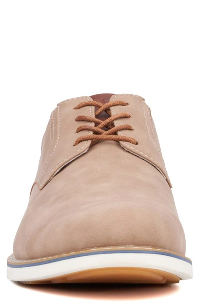 Reserve Footwear Vertigo Faux Leather Derby In Khaki