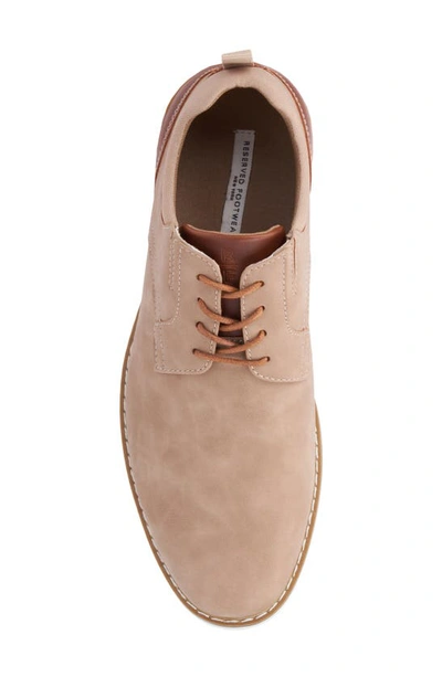 Reserve Footwear Vertigo Faux Leather Derby In Khaki