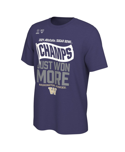 Shop Nike Men's Purple Washington Huskies College Football Playoff 2024 Sugar Bowl Champions Locker Room T-shi