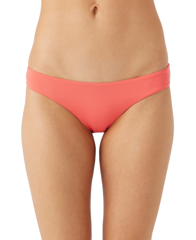 Shop O'neill Oneill Women's Saltwater Solids Matira Bikini Bottom In Dubarry