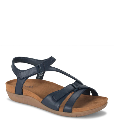 Shop Baretraps Women's Jaxen Asymmetrical Flat Sandals In Navy