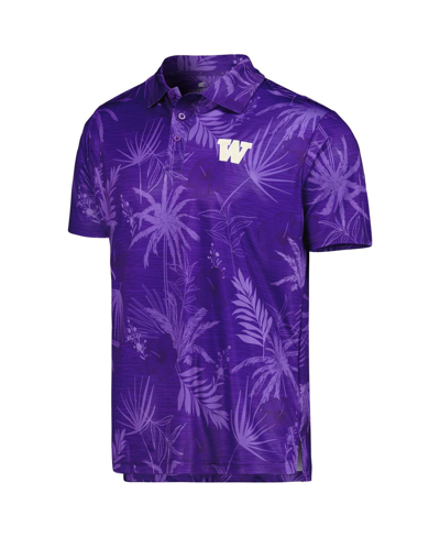Shop Colosseum Men's  Purple Washington Huskies Palms Team Polo Shirt