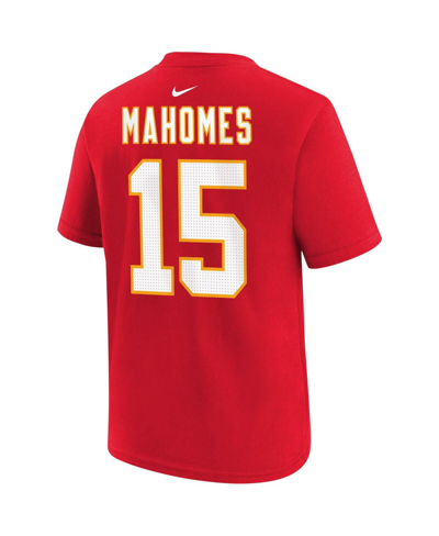Nike Big Boys  Patrick Mahomes Red Kansas City Chiefs Player Name And Number T-shirt In Red