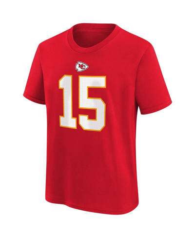 Nike Big Boys  Patrick Mahomes Red Kansas City Chiefs Player Name And Number T-shirt In Red