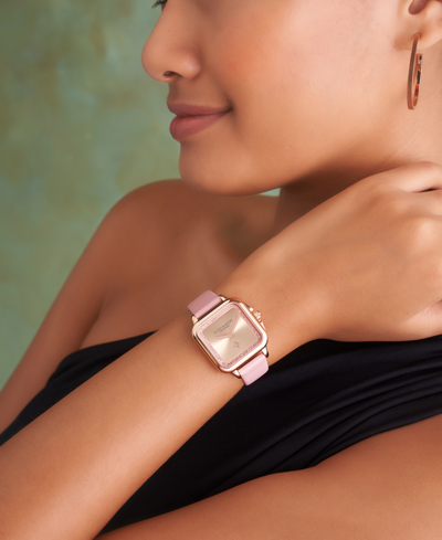 Olivia Burton Women's Grosvenor Mellow Rose Leather Watch 28mm In Rose