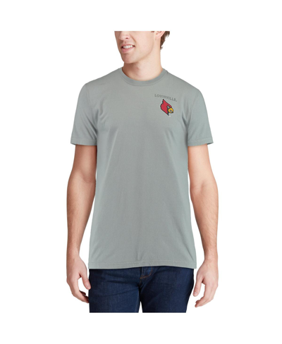 Shop Image One Men's Gray Louisville Cardinals Team Comfort Colors Campus Scenery T-shirt