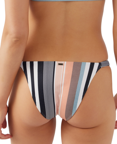 Shop O'neill Juniors' Merhaba Stripe Pensacola Bikini Bottoms In Multi Color