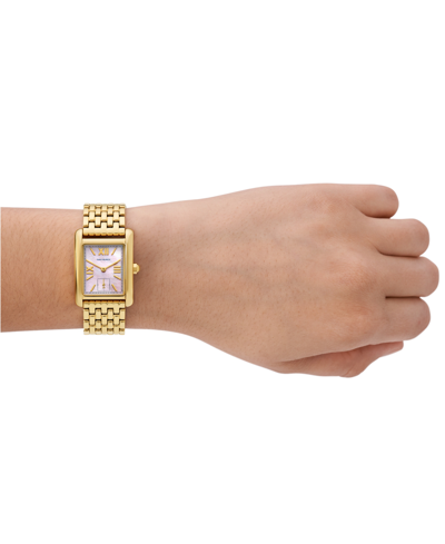Shop Tory Burch Women's The Eleanor Gold-tone Stainless Steel Bracelet Watch 25mm