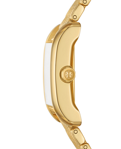 Shop Tory Burch Women's The Eleanor Gold-tone Stainless Steel Bracelet Watch 25mm