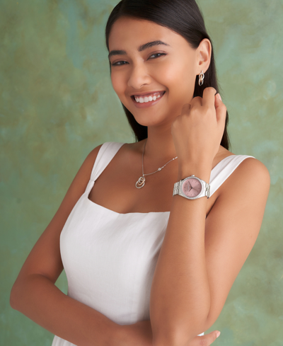 Shop Olivia Burton Women's Bejeweled Silver-tone Stainless Steel Watch 34mm