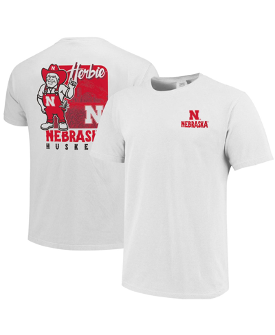 Shop Image One Men's White Nebraska Huskers Herbie Mascot T-shirt
