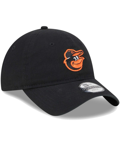 New Era Little Boys And Girls  Black Baltimore Orioles Team 9twenty Adjustable Hat In Black