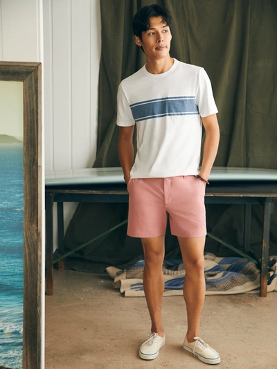 Shop Faherty All Day Shorts (5" Inseam) In Faded Flag