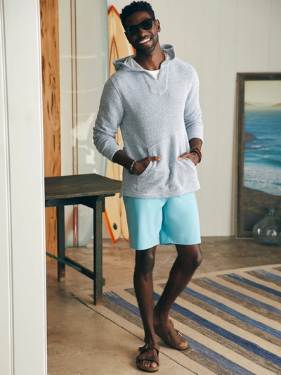 Shop Faherty All Day Shorts (9" Inseam) In Turquoise Sky