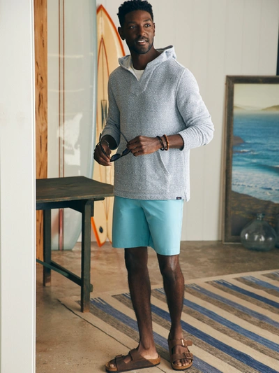 Shop Faherty All Day Shorts (9" Inseam) In Turquoise Sky