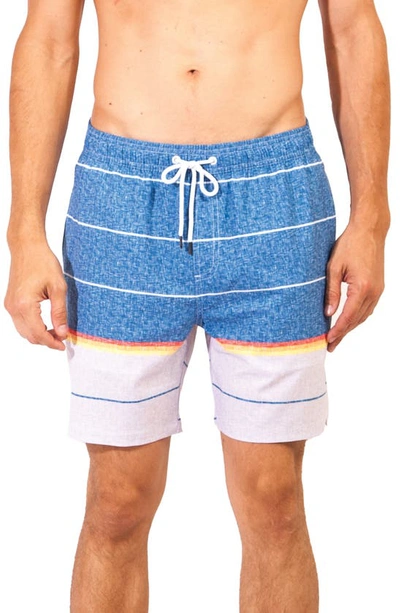 Shop Micros Izanagi Swim Shorts In Light Blue