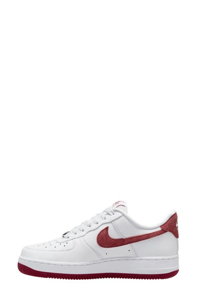 Shop Nike Air Force 1 '07 Sneaker In White/ Red