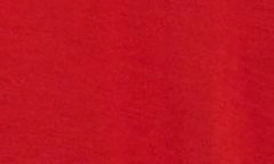 Shop Rick Owens Hiked Asymmetric Drape Detail Jersey T-shirt In Cardinal Red