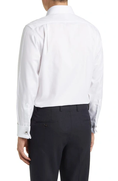 Shop Charles Tyrwhitt Slim Fit Non-iron Cotton Twill Dress Shirt In White