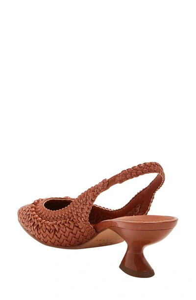Shop Katy Perry The Laterr Woven Slingback Pump In Ginger Biscuit