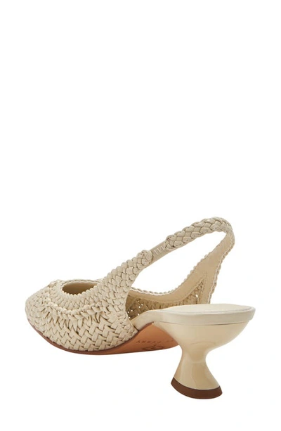 Shop Katy Perry The Laterr Woven Slingback Pump In Chalk