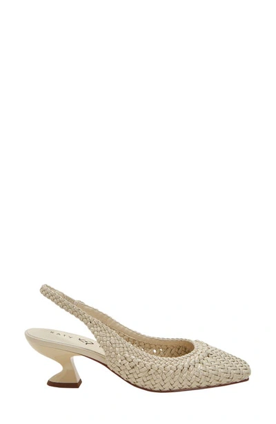 Shop Katy Perry The Laterr Woven Slingback Pump In Chalk