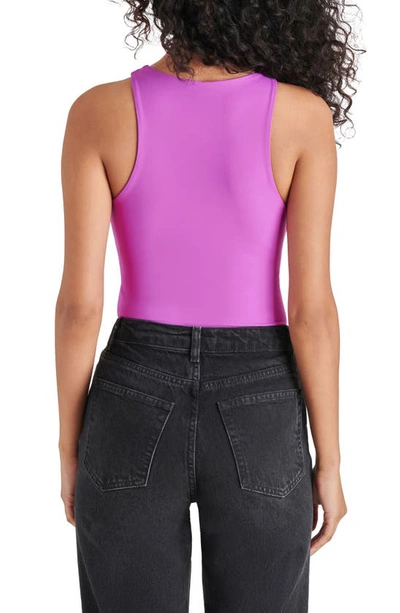 Shop Steve Madden Nico Sleeveless Bodysuit In Magenta Purple