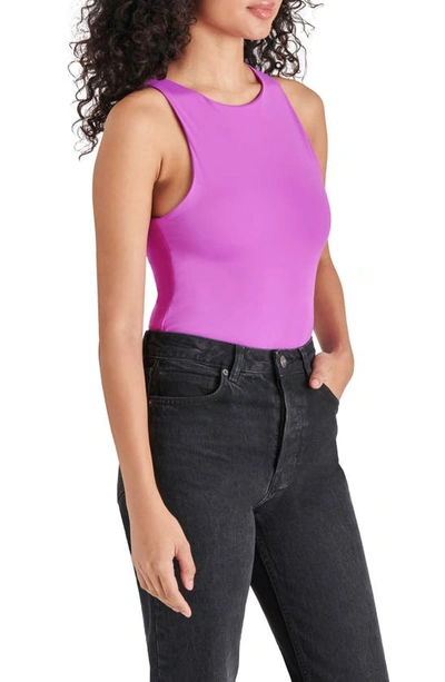 Steve Madden Nico Sleeveless Bodysuit In Magenta Purple