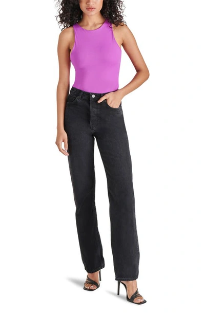 Shop Steve Madden Nico Sleeveless Bodysuit In Magenta Purple