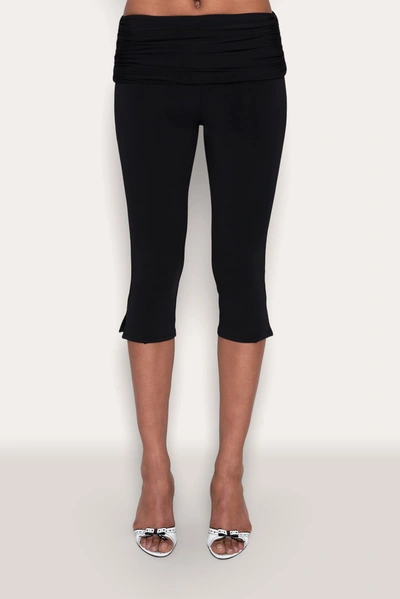 Shop Danielle Guizio Ny Cicero Capri Pant In Black