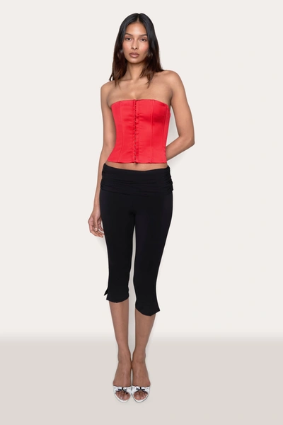 Shop Danielle Guizio Ny Cicero Capri Pant In Black