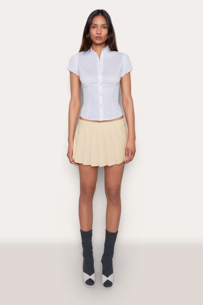 Shop Danielle Guizio Ny Fairfield Mini Skirt In Soft Daisy